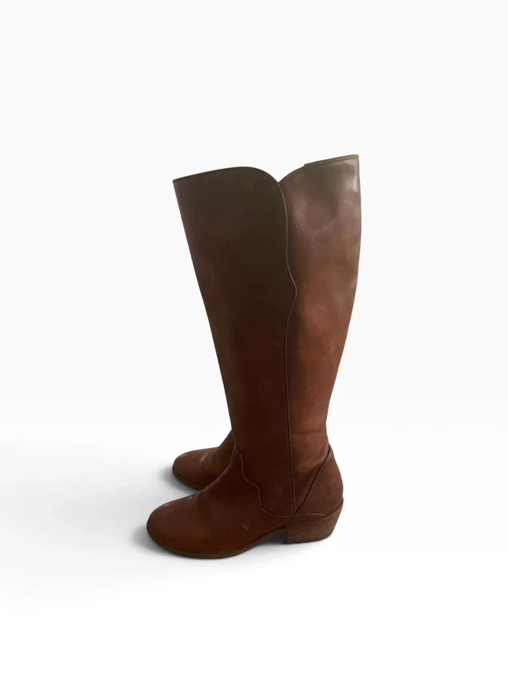Frye Carson Women's Tall Brown Leather Boots Size 8